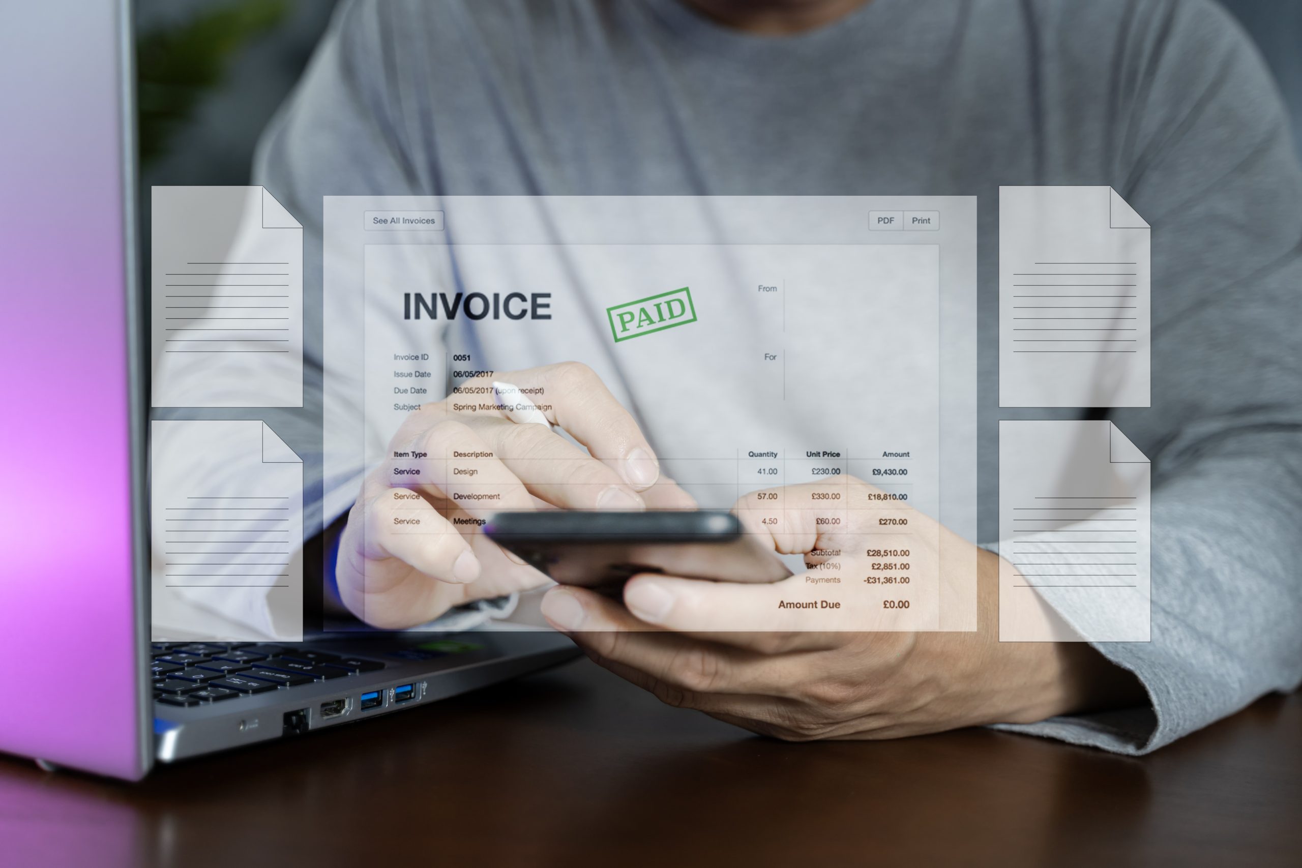 Digital invoices